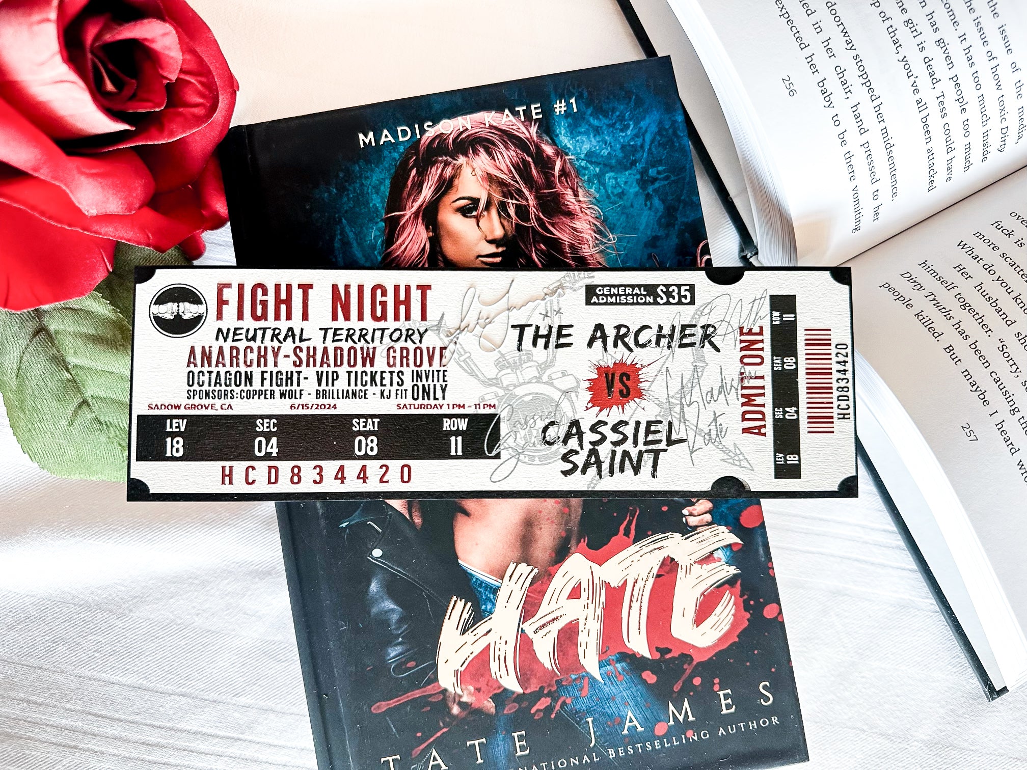 Shadow Grove Fight Night Ticket - Officially Licensed Tate James –  firedrakeartistry