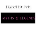 Load image into Gallery viewer, Myths & Legends Shelf Mark™ in Black & Hot Pink by FireDrake Artistry®
