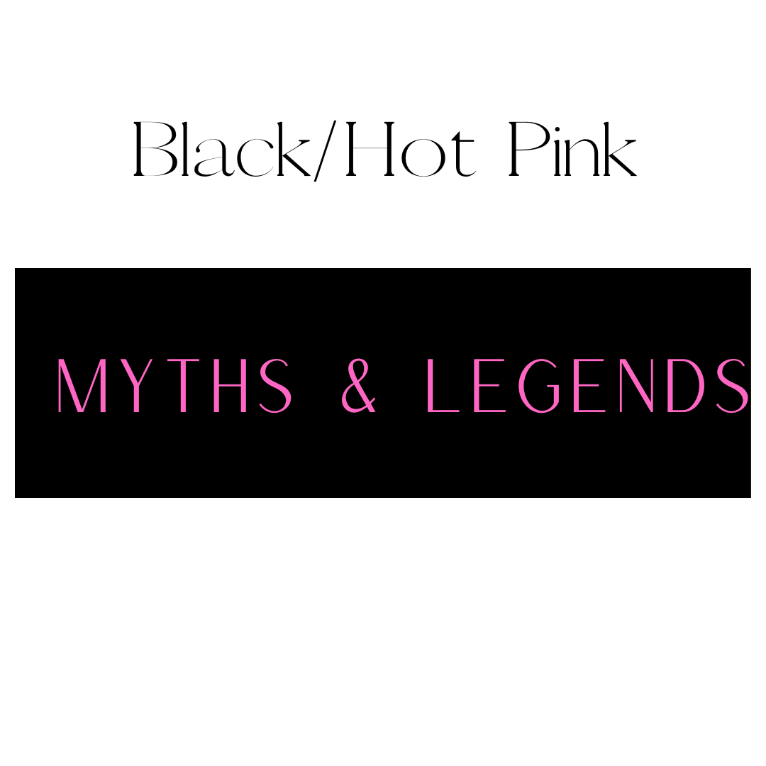 Myths & Legends Shelf Mark™ in Black & Hot Pink by FireDrake Artistry®
