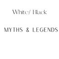 Load image into Gallery viewer, Myths & Legends Shelf Mark™ in White & Black by FireDrake Artistry®
