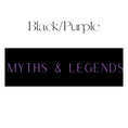 Load image into Gallery viewer, Myths & Legends Shelf Mark™ in Black & Purple by FireDrake Artistry®
