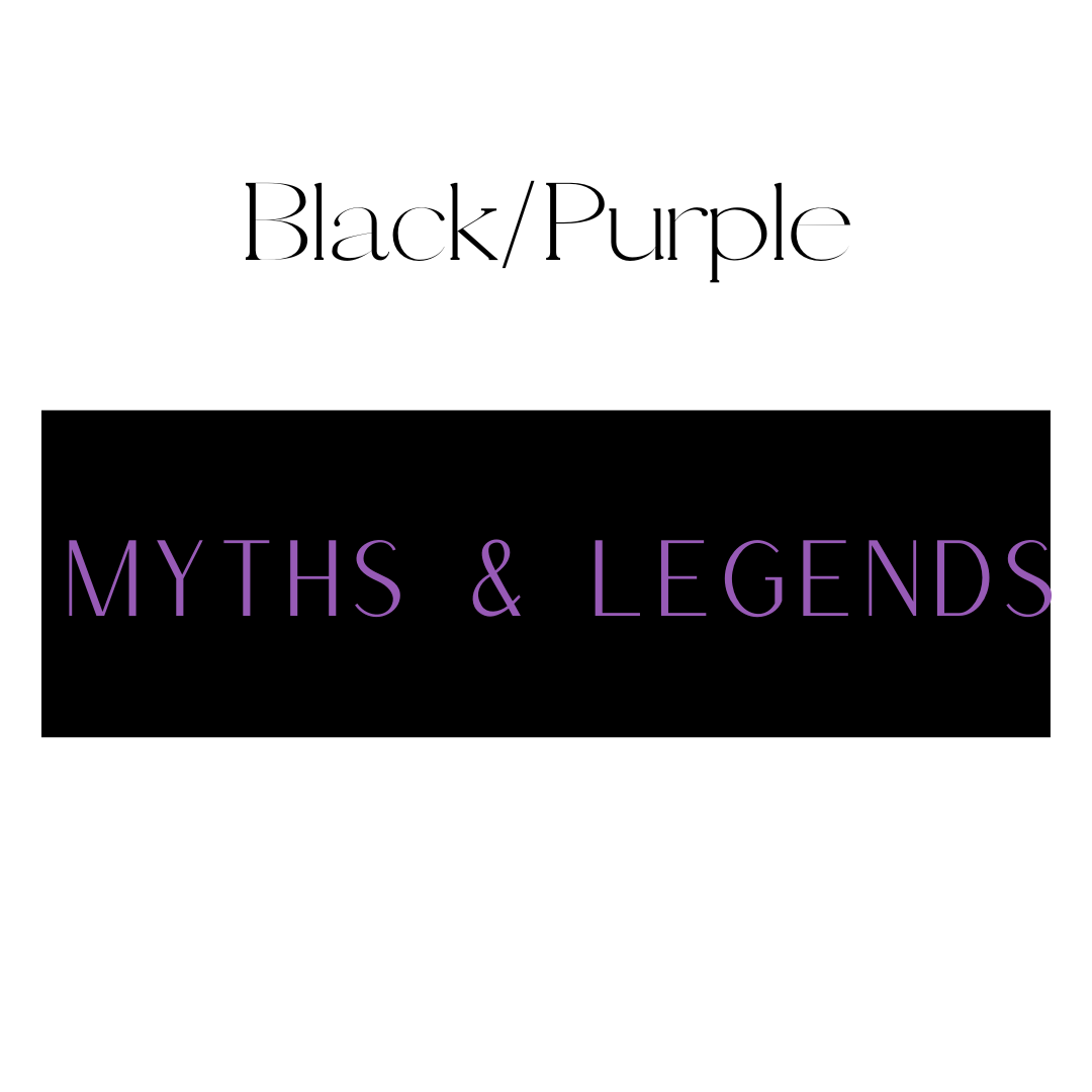 Myths & Legends Shelf Mark™ in Black & Purple by FireDrake Artistry®