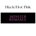 Load image into Gallery viewer, Vertical Black & Hot Pink Monster Romance Shelf Mark™ by FireDrake Artistry®
