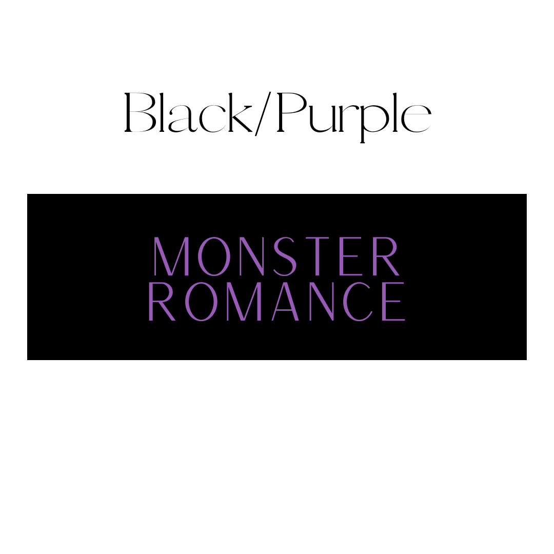 Vertical Black & Purple Monster Romance Shelf Mark™ by FireDrake Artistry®