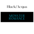 Load image into Gallery viewer, Vertical Black & Acqua Monster Romance Shelf Mark™ by FireDrake Artistry®
