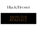 Load image into Gallery viewer, Vertical Black & Brown Monster Romance Shelf Mark™ by FireDrake Artistry®
