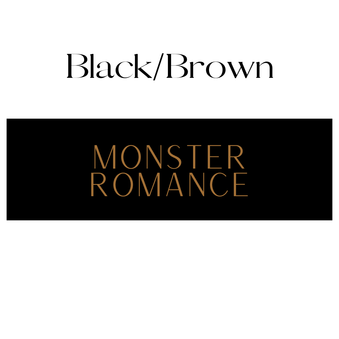 Vertical Black & Brown Monster Romance Shelf Mark™ by FireDrake Artistry®