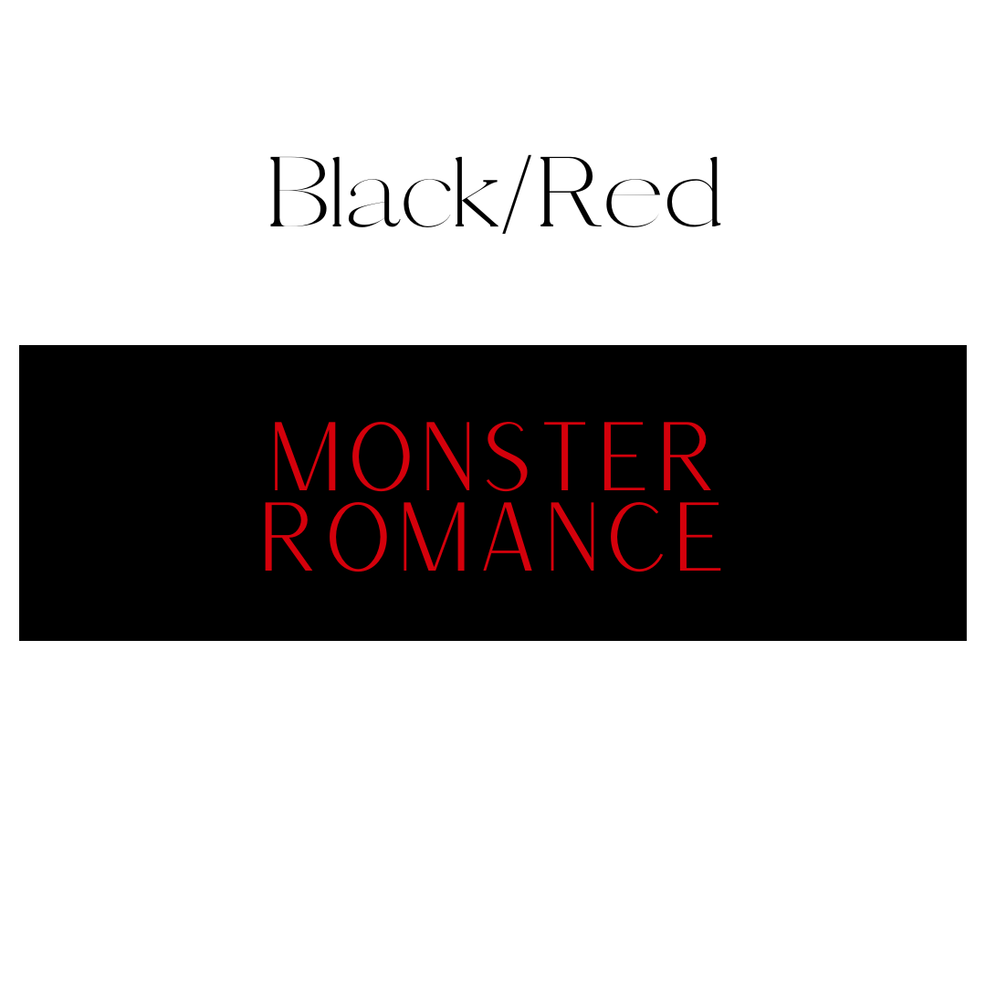 Vertical Black & Red Monster Romance Shelf Mark™ by FireDrake Artistry®