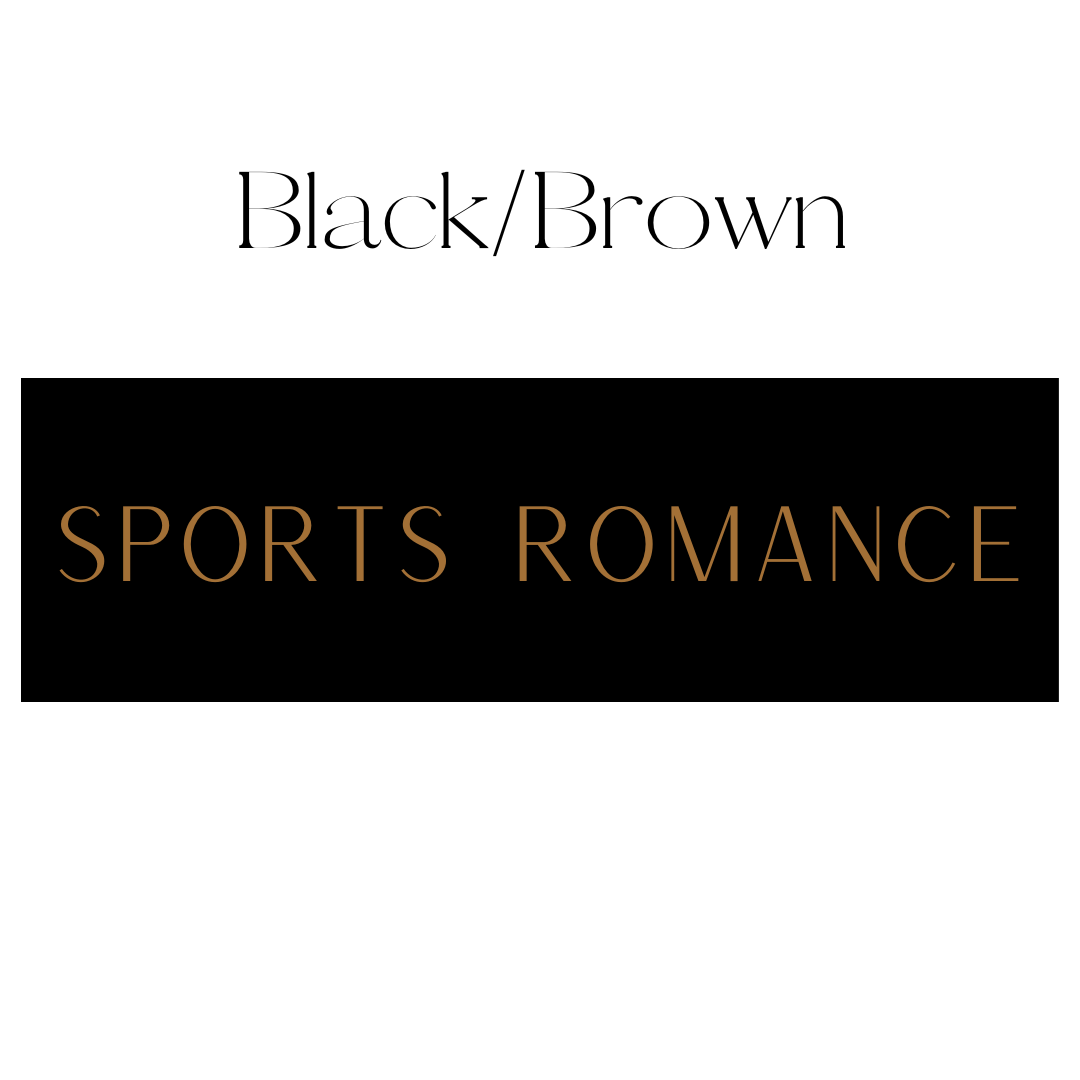 Vertical Black & Brown Sports Romance Shelf Mark™ by FireDrake Artistry®