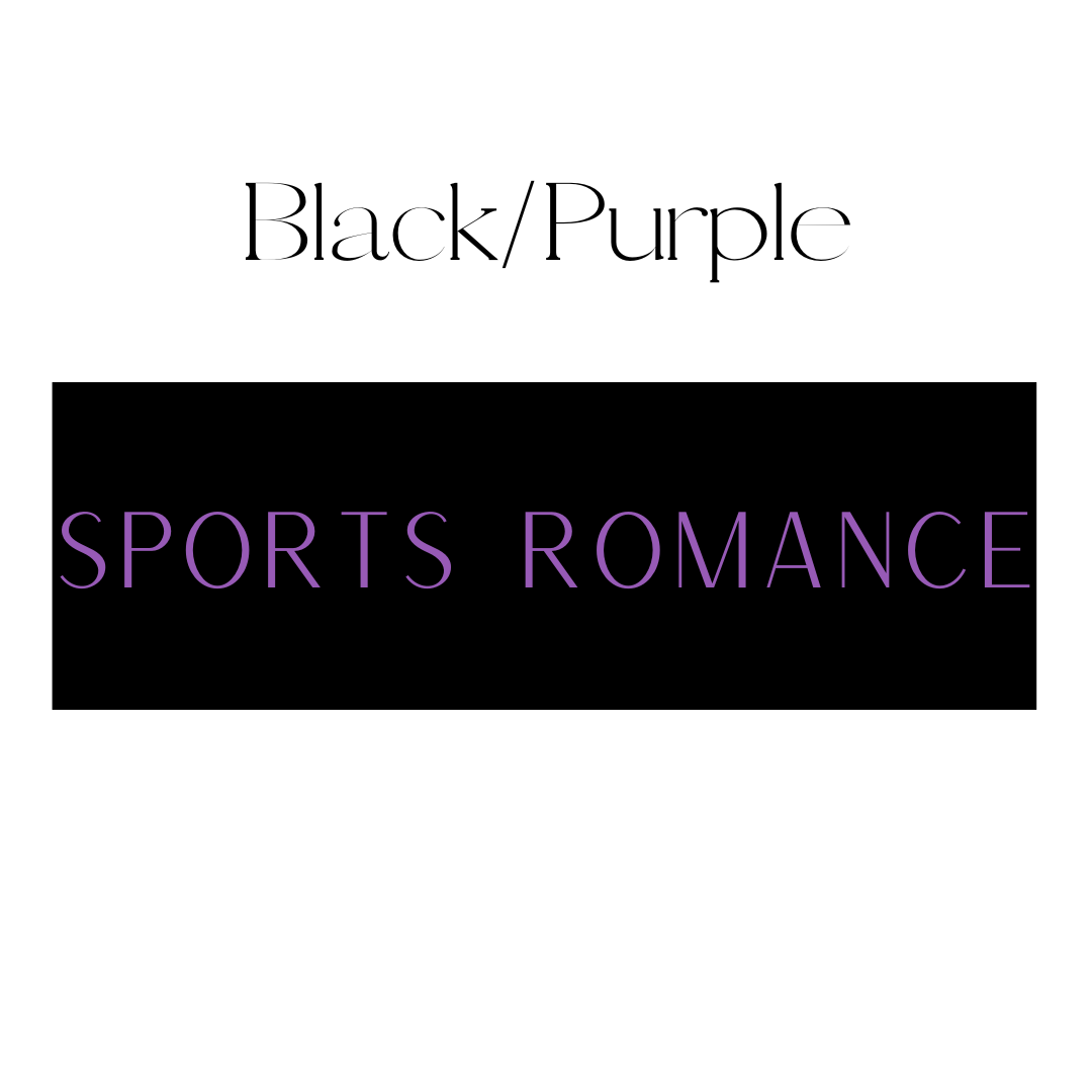 Vertical Black & Purple Sports Romance Shelf Mark™ by FireDrake Artistry®