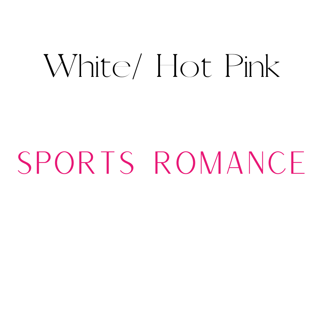 Vertical White & Hot Pink Small Town Romance Shelf Mark™ by FireDrake Artistry®