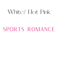 Load image into Gallery viewer, Sports Romance Shelf Mark™ in White & Hot Pink by FireDrake Artistry®
