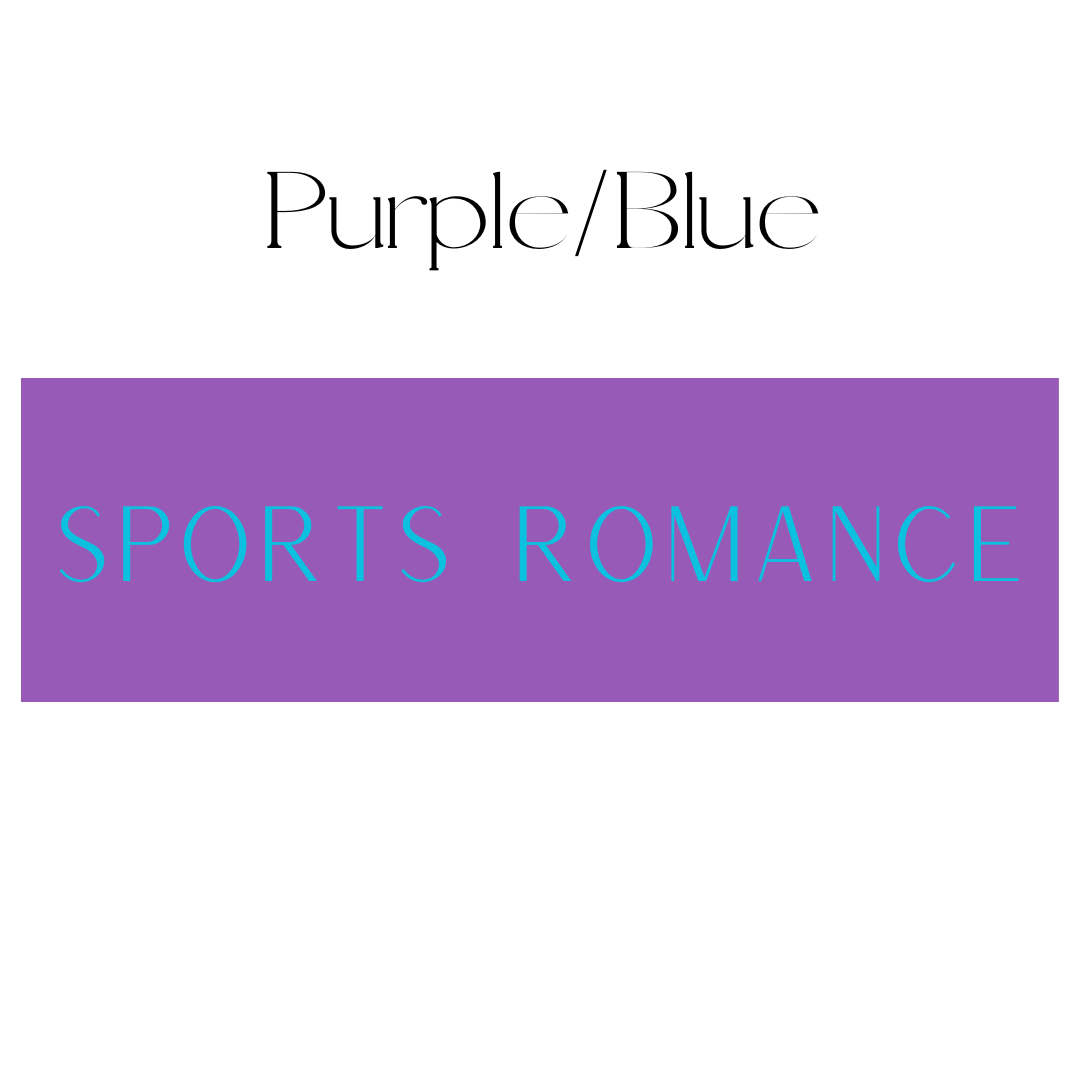 Sports Romance Shelf Mark™ in Purple & Blue by FireDrake Artistry®