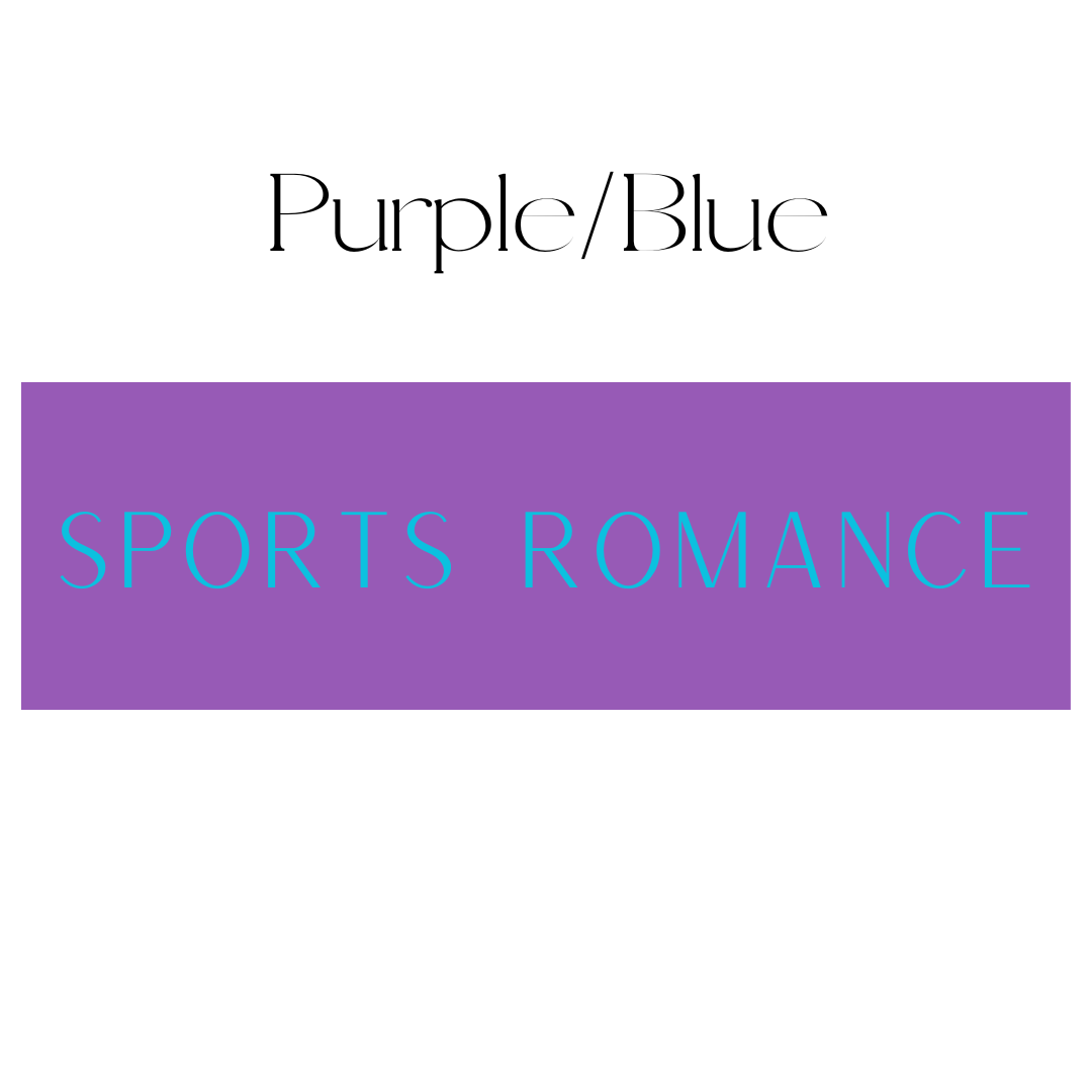 Vertical Purple & Blue Sports Romance Shelf Mark™ by FireDrake Artistry®