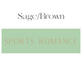 Load image into Gallery viewer, Vertical Sage & Brown Sports Romance Shelf Mark™ by FireDrake Artistry®
