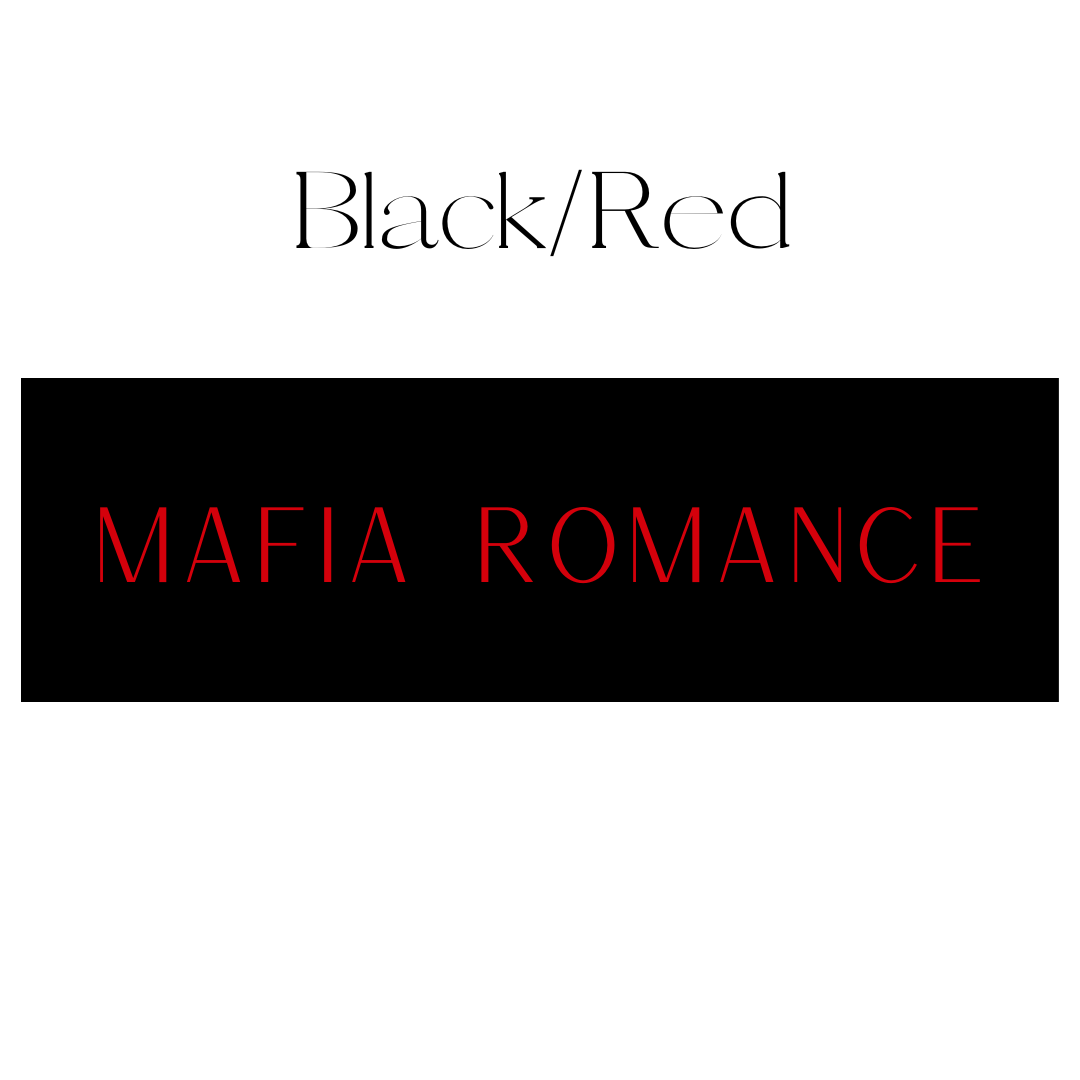 Mafia Romance Shelf Mark™ in Black & Red by FireDrake Artistry®