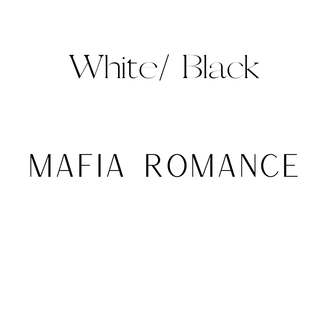 Mafia Romance Shelf Mark™ in White & Black by FireDrake Artistry®