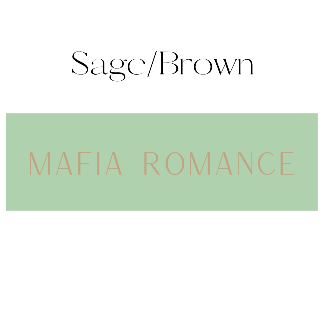 Mafia Romance Shelf Mark™ in Sage & Brown by FireDrake Artistry®