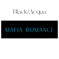 Load image into Gallery viewer, Mafia Romance Shelf Mark™ in Black & Acqua by FireDrake Artistry®
