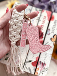 Load image into Gallery viewer, Officially Licensed Elsie Silver Cowboy Boot Keychain by FireDrake Artistry®
