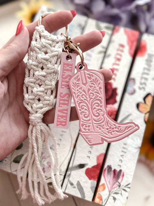 Officially Licensed Elsie Silver Cowboy Boot Keychain by FireDrake Artistry®