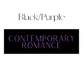 Load image into Gallery viewer, Contemporary Romance Shelf Mark™ in Black & Purple by FireDrake Artistry®
