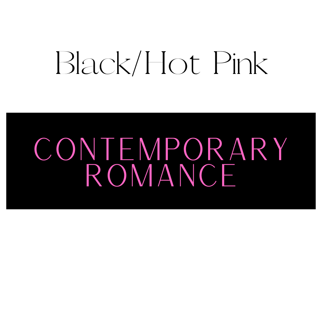 Contemporary Romance Shelf Mark™ in Black & Hot Pink by FireDrake Artistry®