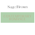 Load image into Gallery viewer, Contemporary Romance Shelf Mark™ in Sage & Brown by FireDrake Artistry®
