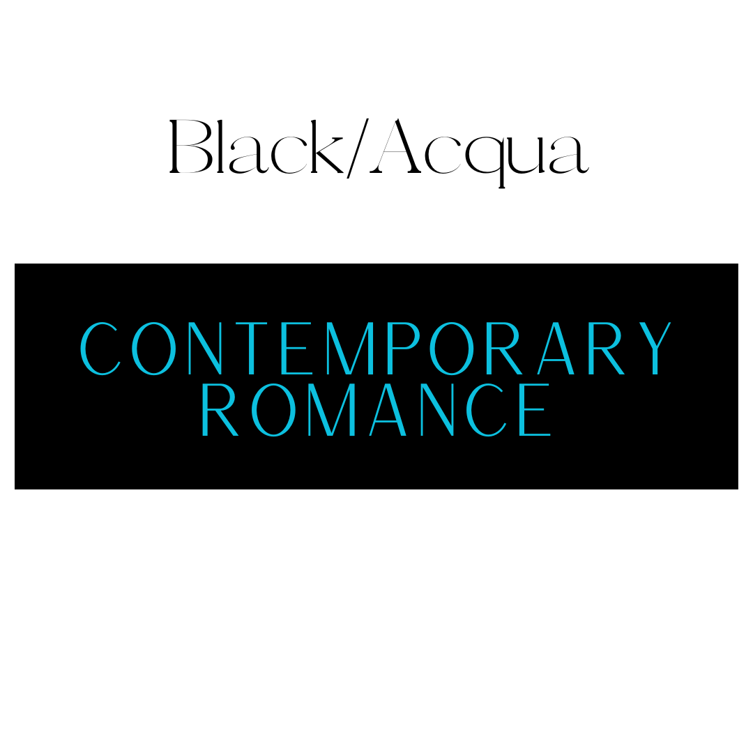 Contemporary Romance Shelf Mark™ in Black & Acqua by FireDrake Artistry®