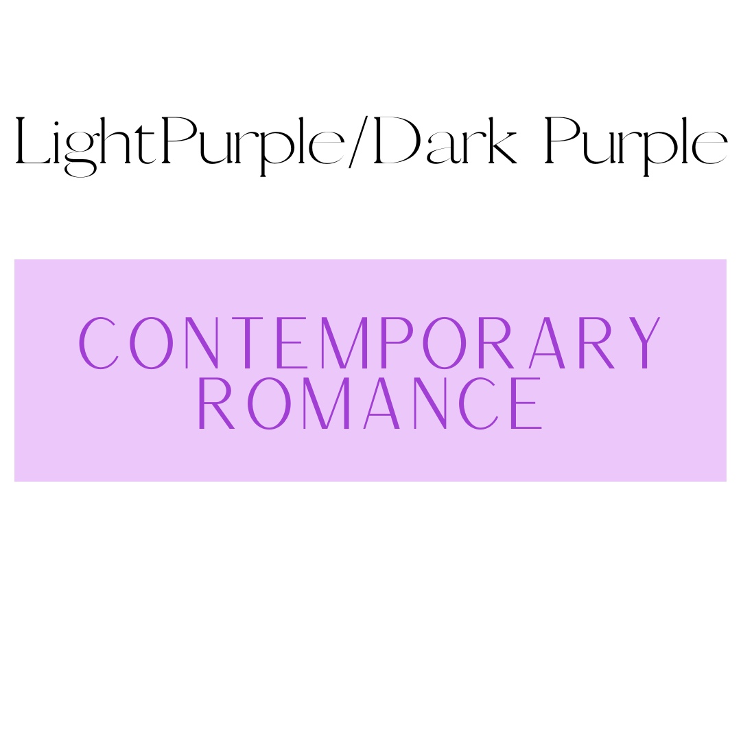 Contemporary Romance Shelf Mark™ in Light Purple & Dark Purple by FireDrake Artistry®