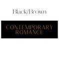 Load image into Gallery viewer, Contemporary Romance Shelf Mark™ in Black & Brown by FireDrake Artistry®
