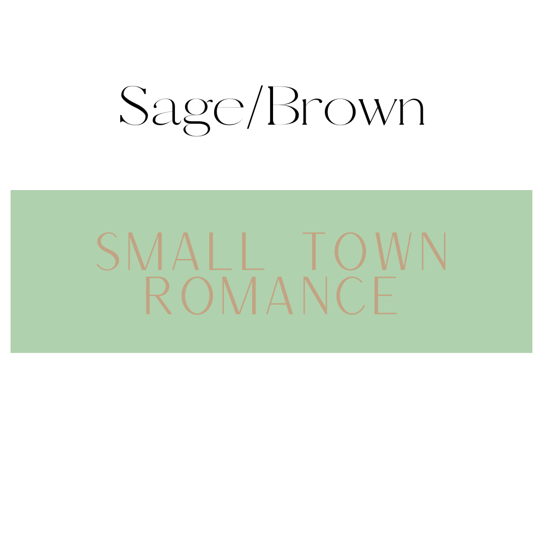 Vertical Sage & Brown Small Town Romance Shelf Mark™ by FireDrake Artistry®