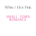 Load image into Gallery viewer, Vertical White & Hot Pink Small Town Romance Shelf Mark™ by FireDrake Artistry®
