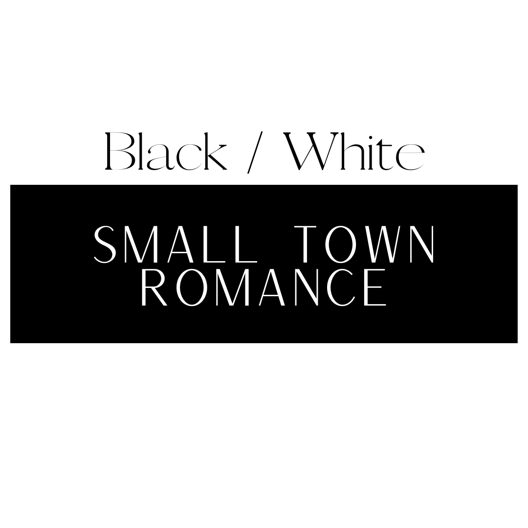 Small Town Romance Shelf Mark™ in Black & White by FireDrake Artistry®