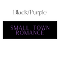 Load image into Gallery viewer, Vertical Black & Purple Small Town Romance Shelf Mark™ by FireDrake Artistry®
