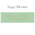 Load image into Gallery viewer, Vertical Sage & Brown Small Town Romance Shelf Mark™ by FireDrake Artistry®
