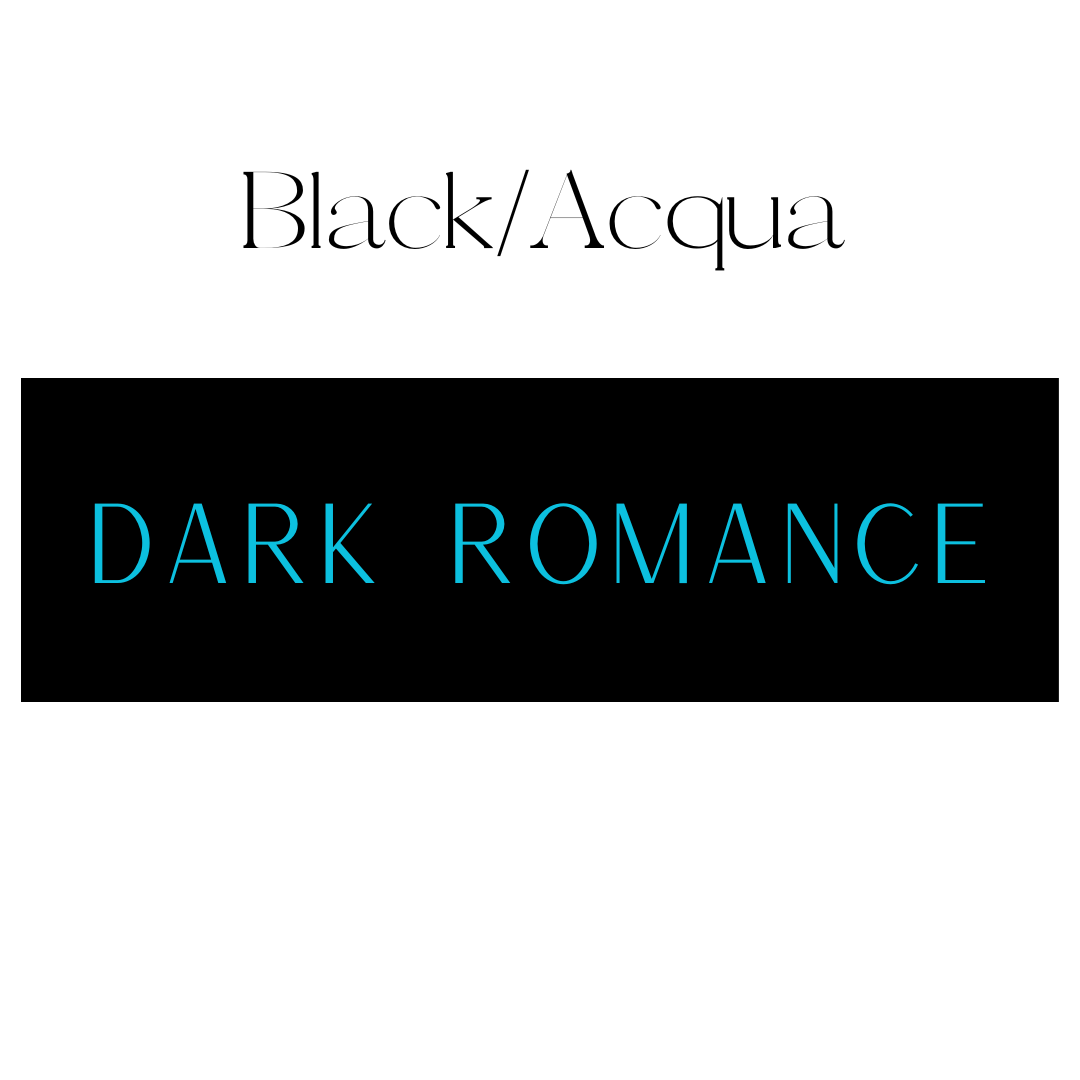 Dark Romance Shelf Mark™ in Black & Aqua by FireDrake Artistry®