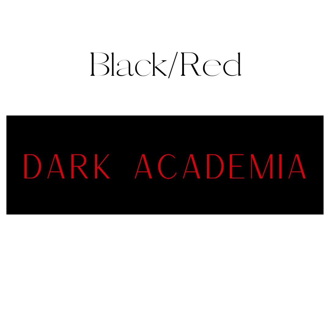 Vertical Black & Red Dark Academia Shelf Mark™ by FireDrake Artistry®