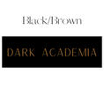 Load image into Gallery viewer, Vertical Black & Brown Dark Academia Shelf Mark™ by FireDrake Artistry®
