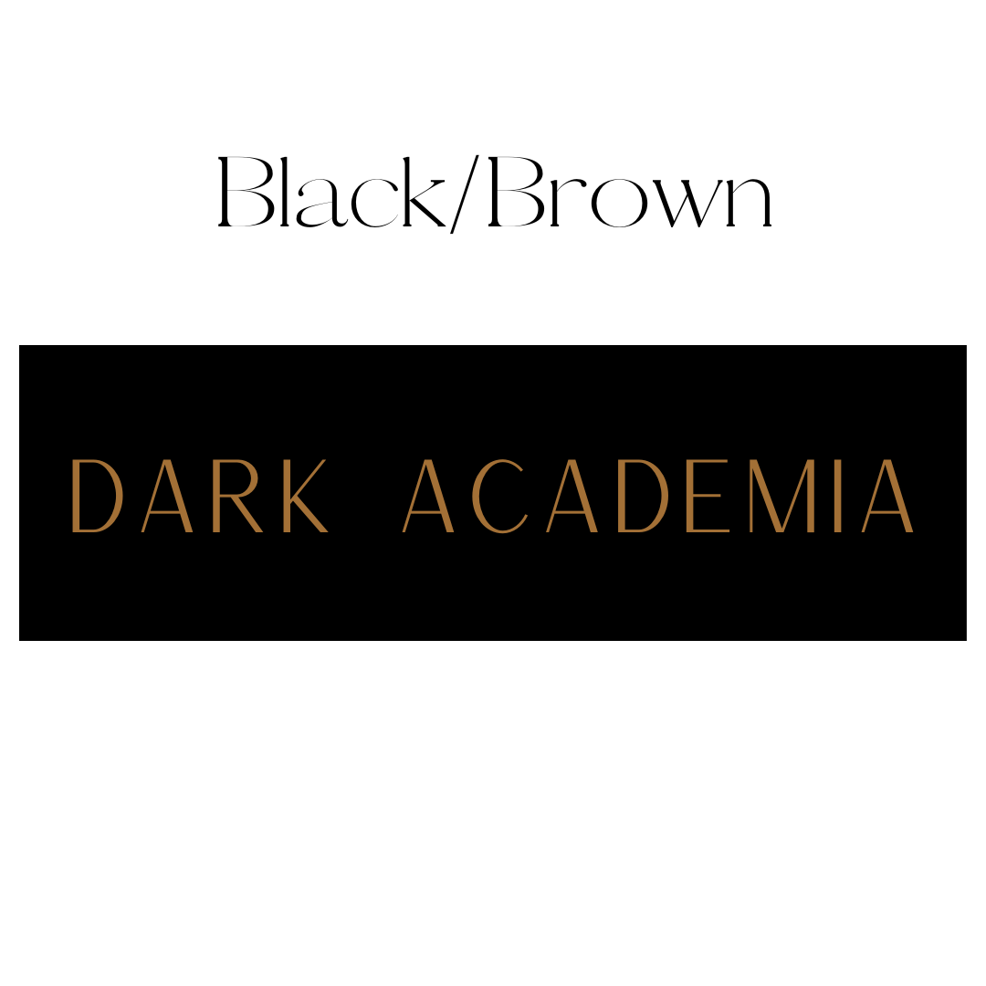 Vertical Black & Brown Dark Academia Shelf Mark™ by FireDrake Artistry®