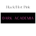 Load image into Gallery viewer, Vertical Black & Hot Pink Dark Academia Shelf Mark™ by FireDrake Artistry®
