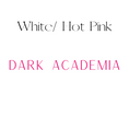 Load image into Gallery viewer, Vertical White & Hot Pink Dark Academia Shelf Mark™ by FireDrake Artistry®
