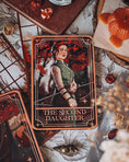 Load image into Gallery viewer, “The Second Daughter" Poppy Tarot Card Shelf Sign - Officially Licensed From Blood & Ash
