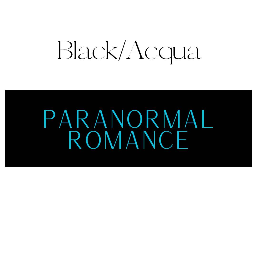 Paranormal Romance Shelf Mark™ in Black & Acqua by FireDrake Artistry®