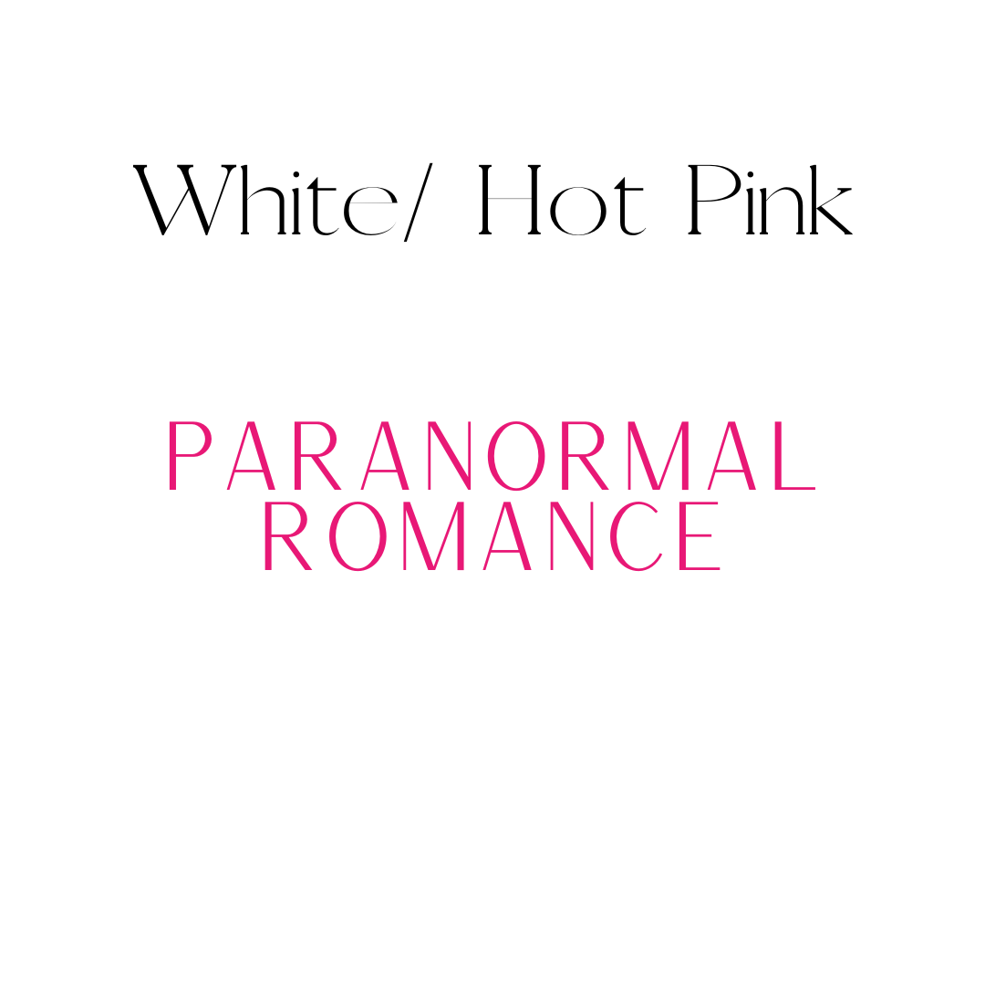 Paranormal Romance Shelf Mark™ in White & Hot Pink by FireDrake Artistry®