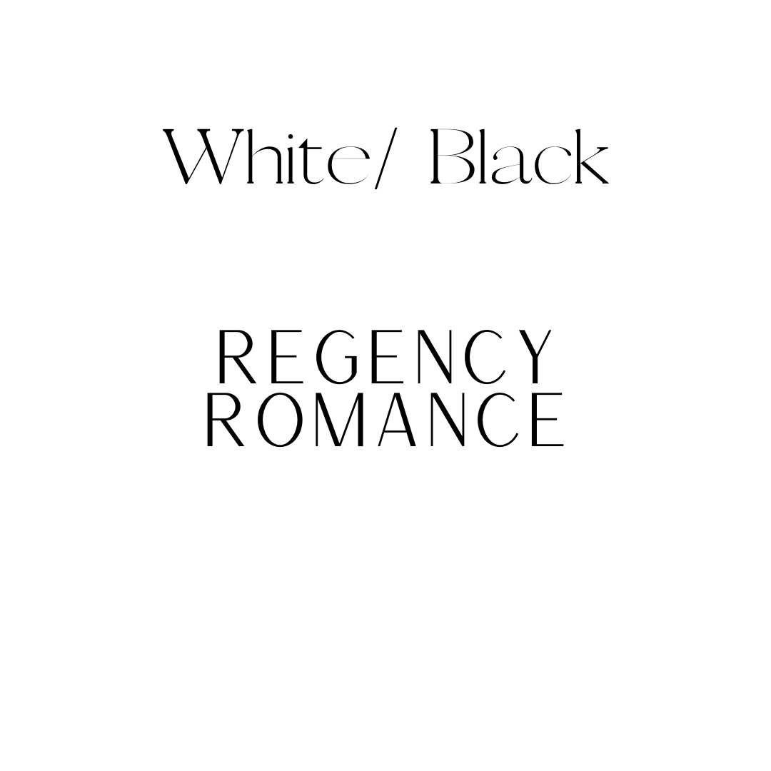 Regency Romance Shelf Mark™ in White & Black by FireDrake Artistry®