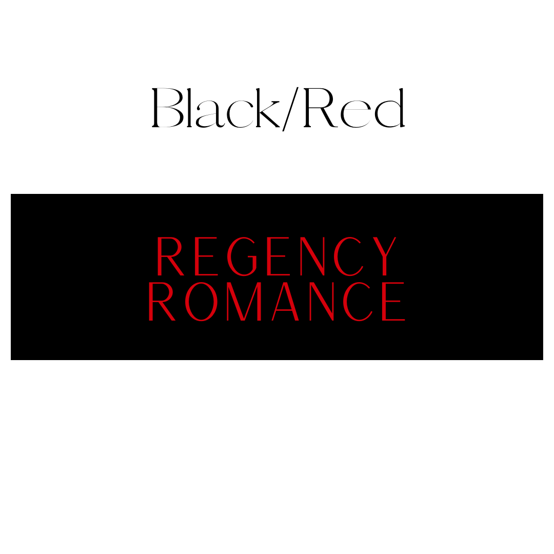 Regency Romance Shelf Mark™ in Black & Red by FireDrake Artistry®