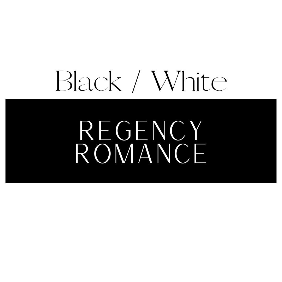 Regency Romance Shelf Mark™ in Black & White by FireDrake Artistry®