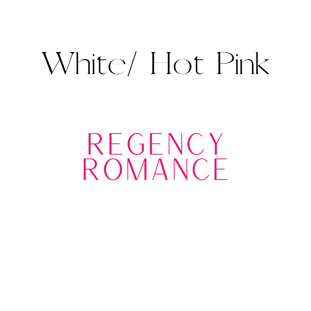 Regency Romance Shelf Mark™ in White & Hot Pink by FireDrake Artistry®