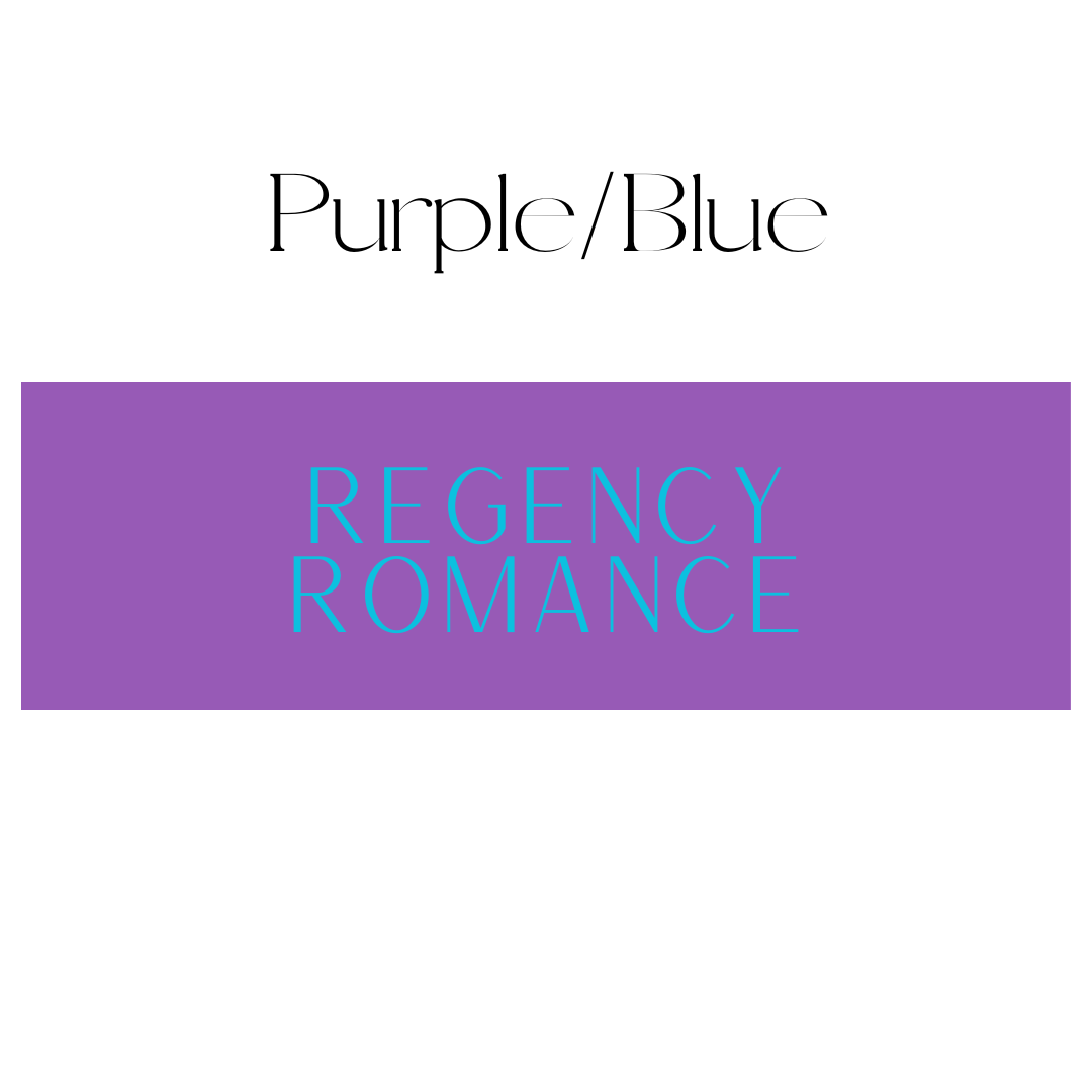 Regency Romance Shelf Mark™ in Purple & Blue by FireDrake Artistry®